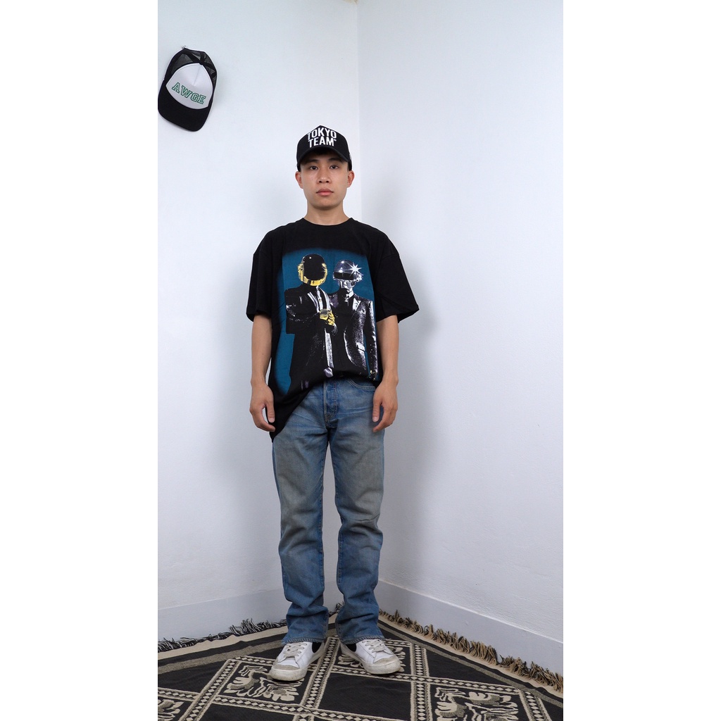 Áo thun vintage Daft Punk unisex oversize