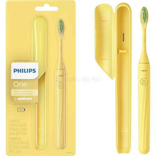 Bàn chải điện dùng pin Philips One Sonicare Battery Toothbrush HY1100 - Hàng nhập khẩu