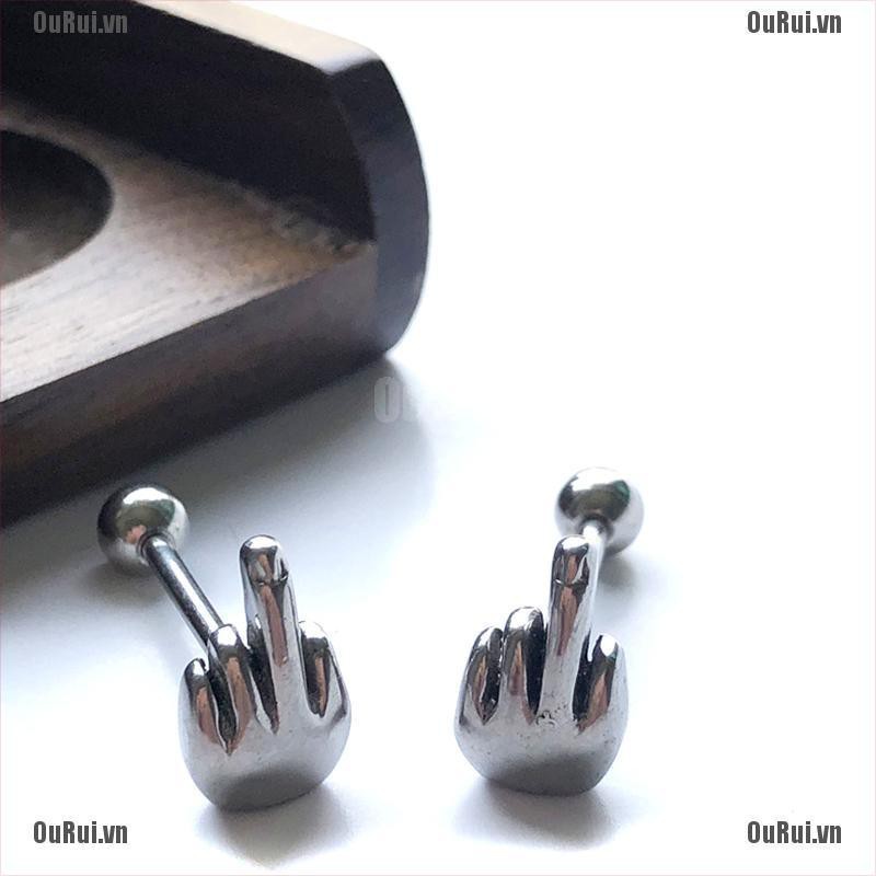 (FCC) Khuyên Lưỡi Hình Ngón Giữa Phong Cách