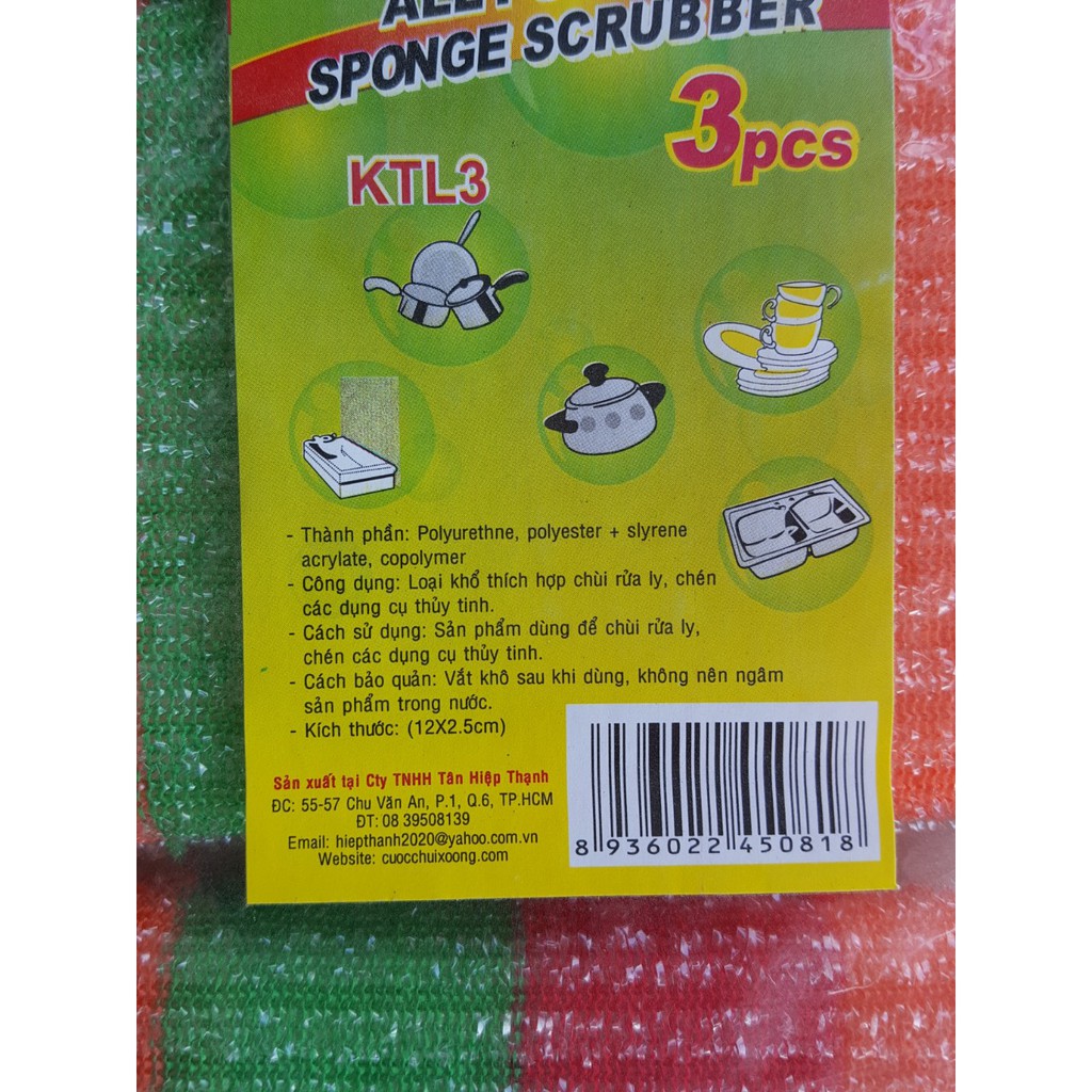 COMBO 3 MIẾNG RỮA CHÉN GIÁ RẺ | BigBuy360 - bigbuy360.vn