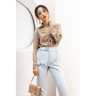 Áo sơ mi dài tay xoắn cổ - 20Again