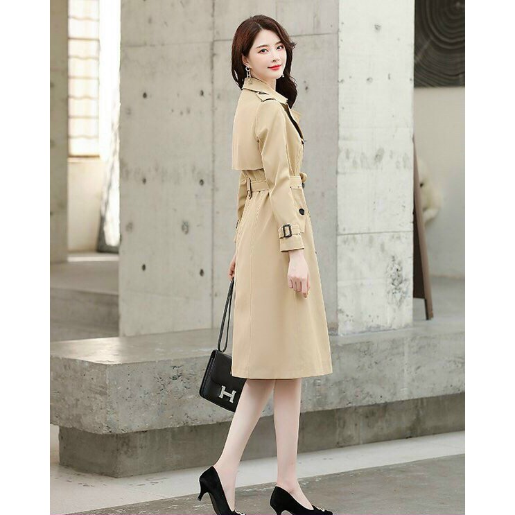 Áo khoác kaki nữ dáng dài phối nút siêu sang - Mua áo khoác nữ đẹp | BigBuy360 - bigbuy360.vn