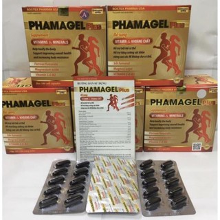 Vitamin tổng hợp PHAMAGEL PLUS bồi bổ cơ thể, tăng cường sức đề kháng - Hộp 30-100 viên