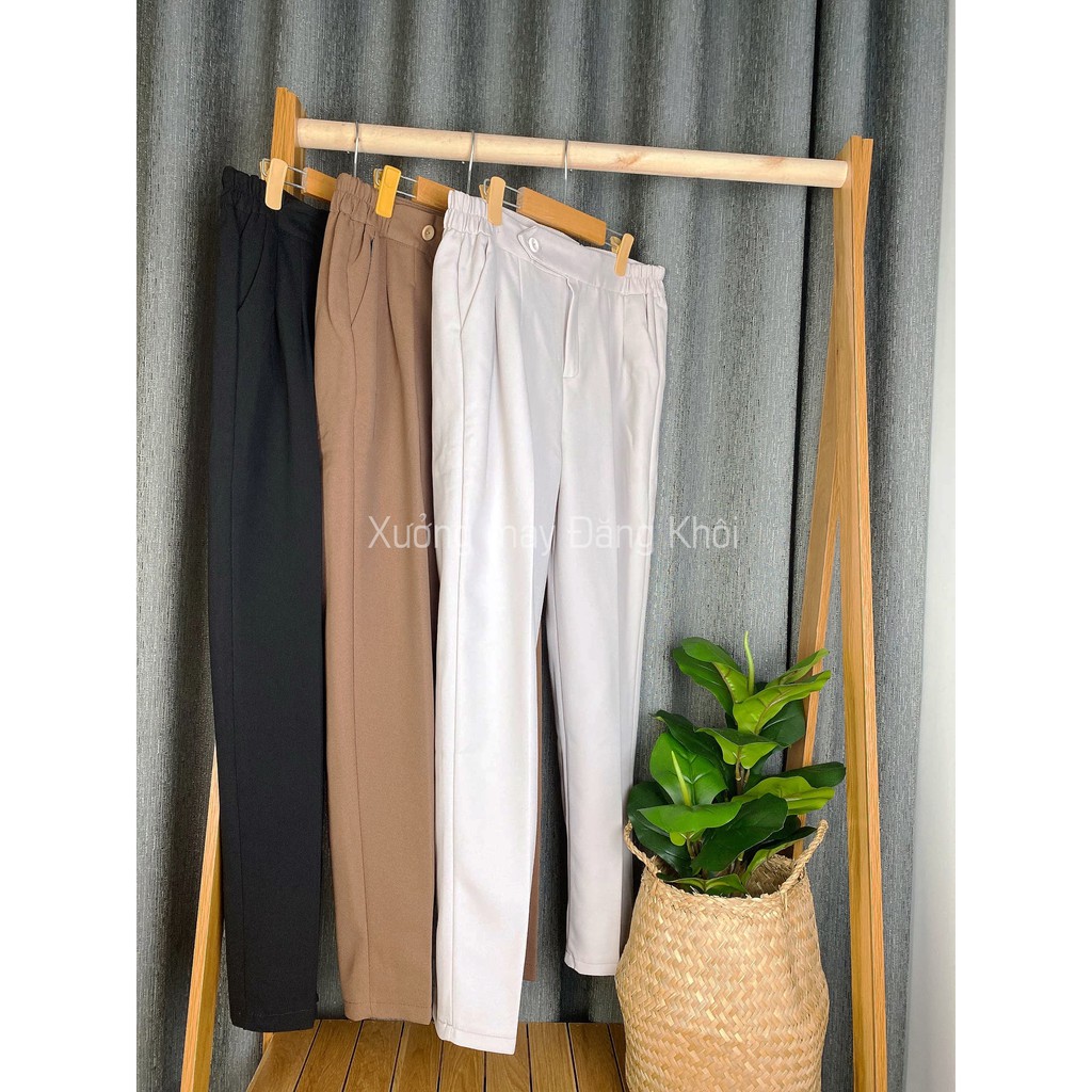 Quần Tây Công Sở Nữ, Quần Âu Nữ Baggy Chun Sườn Vải Vitek Xuất Khẩu Ống Suông Loại Đẹp B093 | BigBuy360 - bigbuy360.vn