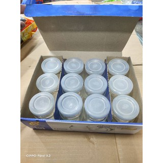 Hũ Yauot thủy tinh hiệu Cẩm Đạt - Lố 12 cái