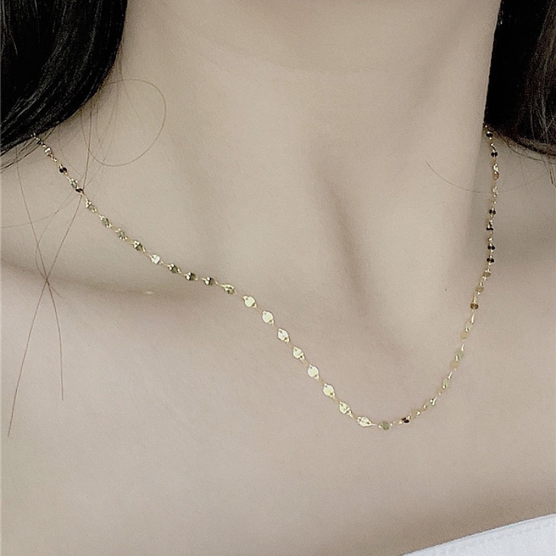 Dây chuyền vàng 18k S925 bạc bảng Anh 2,5mm Phụ kiện vòng cổ cho phụ nữ Chiều dài khác nhau Chuỗi mặt dây chuyền mạ vàng