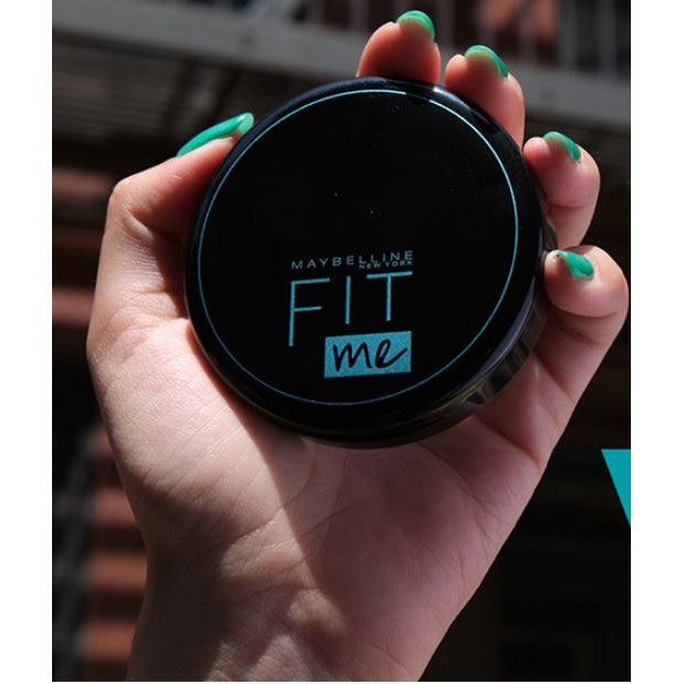 Phấn Nền Dạng Nén Che Phủ Hoàn Hảo, Kiềm Dầu Hiệu Quả Maybelline Fit Me Matte Poreless Powder SPF28 /PA+++ 6g Hộp Tròn