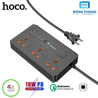 Ổ Cắm Điện Đa Năng Có Cổng USB Thông Minh Hoco DC15 Chính Hãng