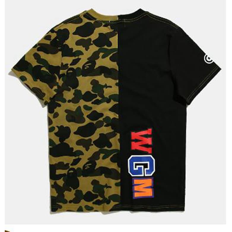 Áo phông Bape cá mập 2 màu xanh tím đen áo thun Bape cá mập, tee bape shark