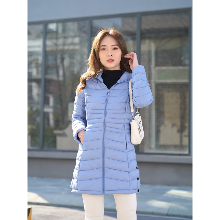 Áo phao YODY nữ thiết kế dáng dài basic áo phao siêu nhẹ PHN4002 | BigBuy360 - bigbuy360.vn