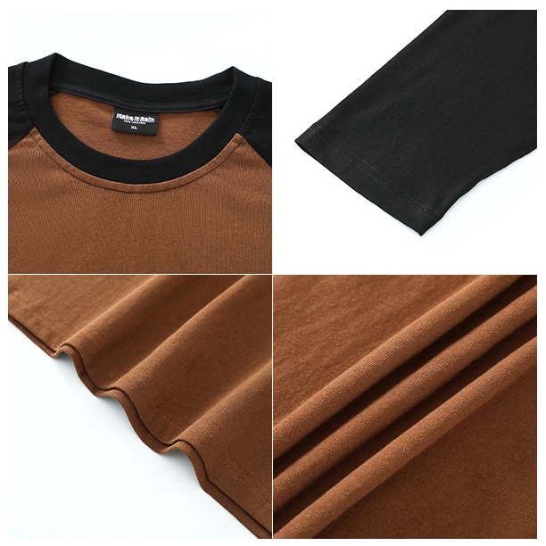 Áo phông dài tay Raglan Make it Rain Heybig