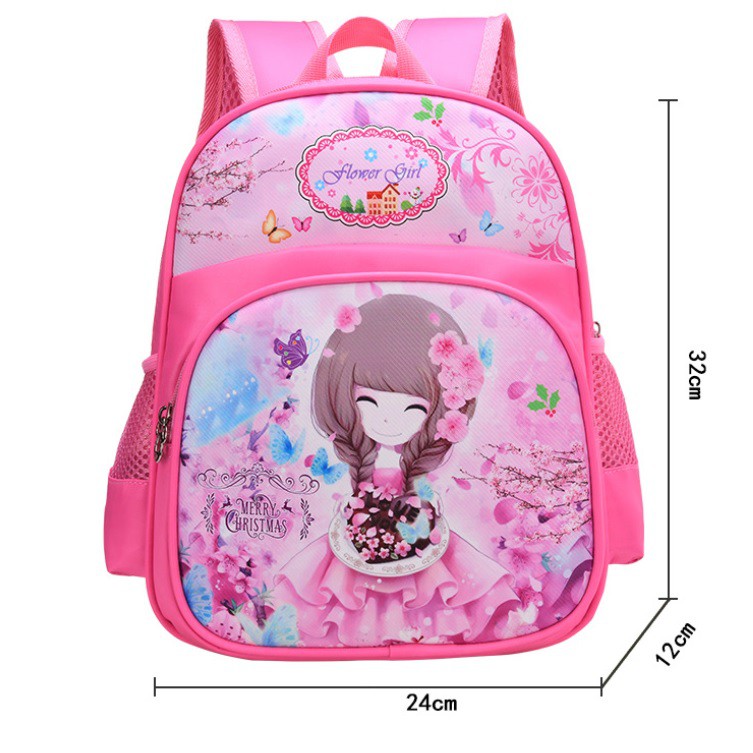 Balo bé gái công chúa Flower Girl Hồng cho bé mẫu giáo