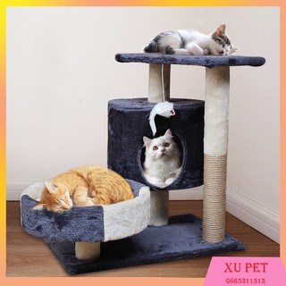 Cattree Nhà Mèo 3 Tầng - Nhà Cây Cho Mèo 3 Tầng Siêu Rộng