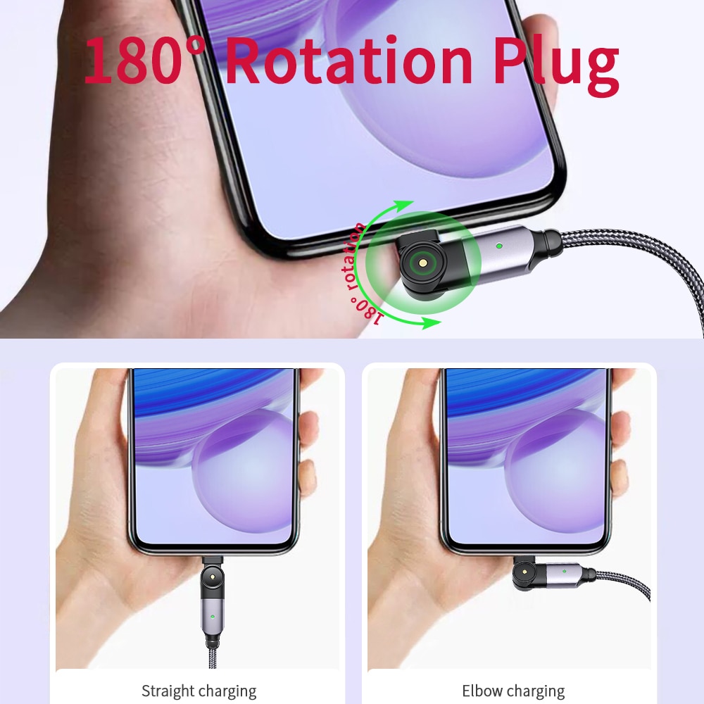 Dây Cáp Essager Cho Samsung Xiaomi Mi Android Sạc Nhanh Xoay Được Micro USB 2m