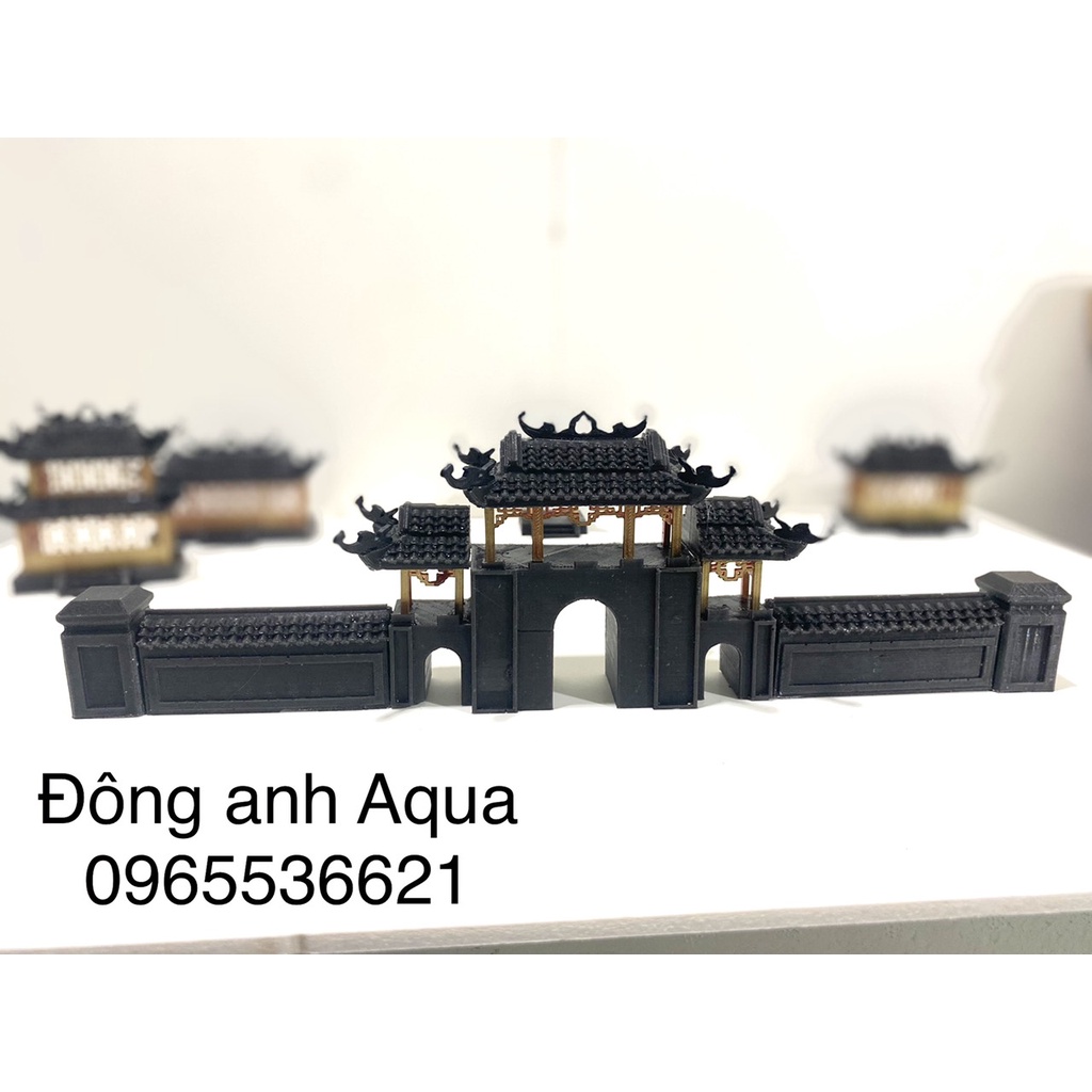 Tiểu cảnh trụ tường bản đặc biệt, phụ kiện trang trí, bể cá, thuỷ sinh, sân vườn, hòn non bộ
