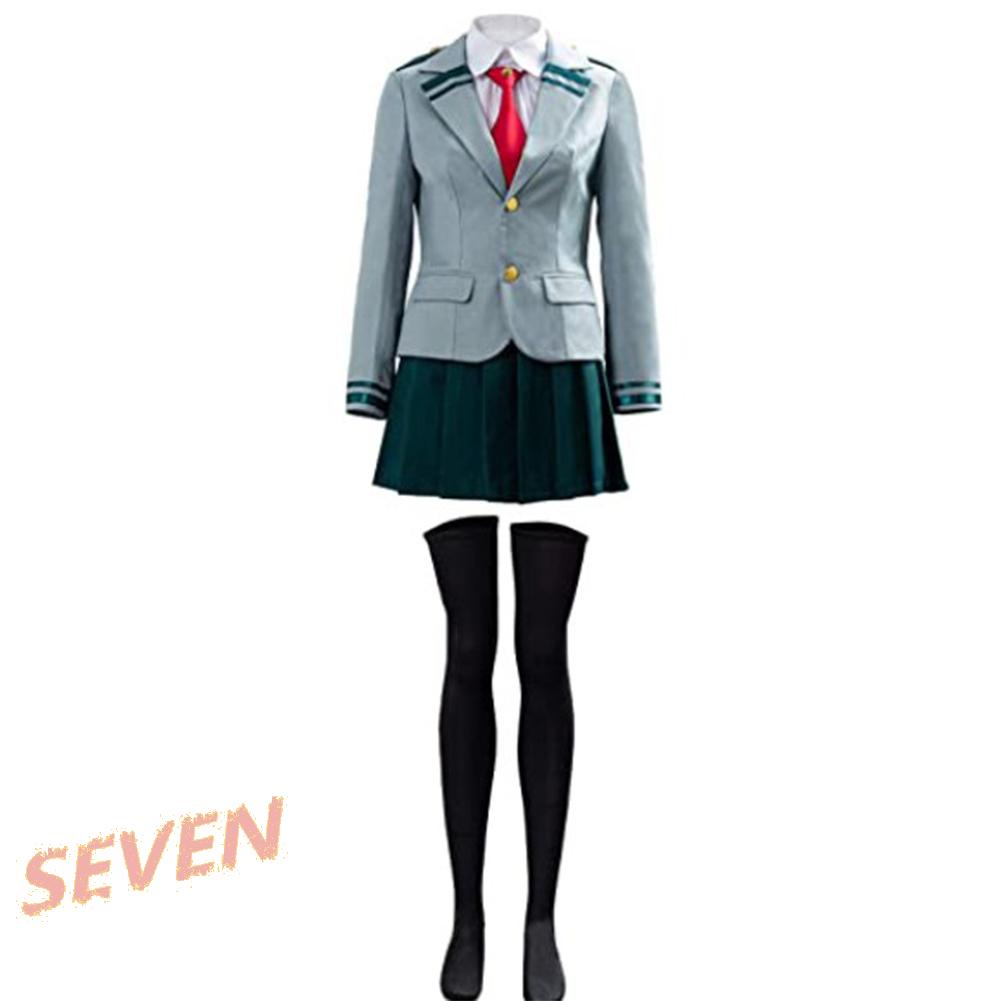 Set đồ hóa trang gồm áo khoác + chân váy + cà vạt + tất mới 2022 cho nữ