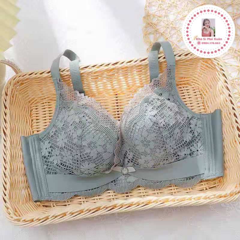 Bộ lót ren cao cấp không gọng-Nâng ngực đỉnh cao đệm hơi 3cm | BigBuy360 - bigbuy360.vn