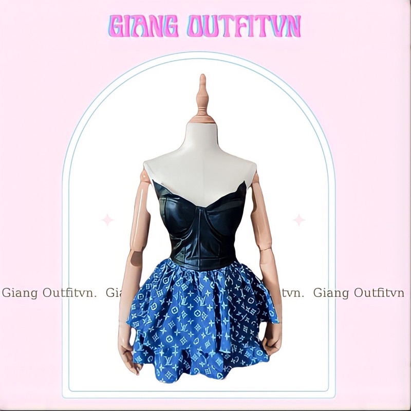 ÁO DA + CHÂN VÁY TẦNG