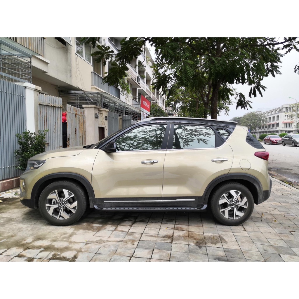 Nẹp Chân Kính, Viền Cong Kính Inox Kia Sonet 2021 2022 2023 Cao Cấp Sáng Bóng, Trang trí viền kính cửa xe