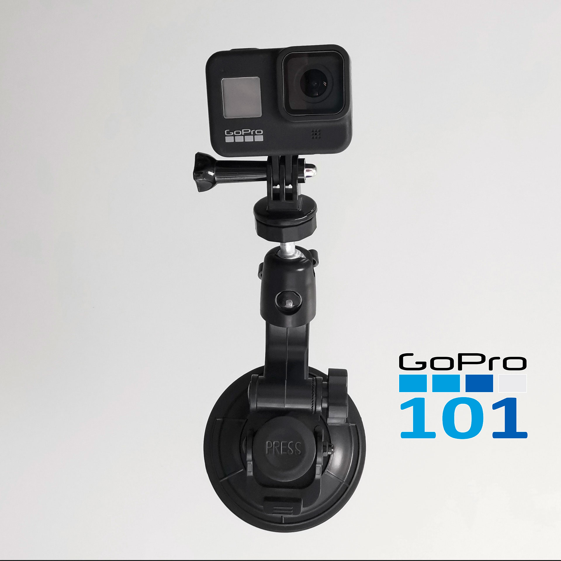 Đế Hít Kính Size Đại cho GoPro, Action cam - Chân Đế Gắn Kính ô tô Hút Chân Không - Gopro101