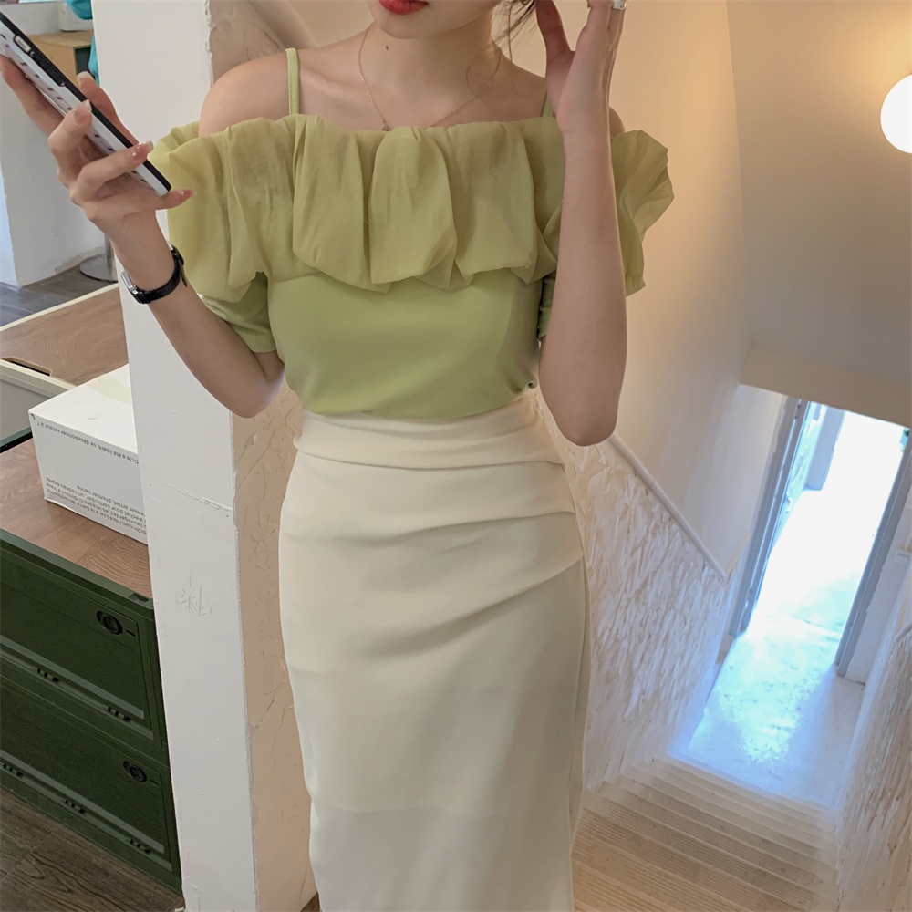 Áo Trễ Vai Dáng Rộng Phong Cách Hàn Quốc Thời Trang Cho Nữ