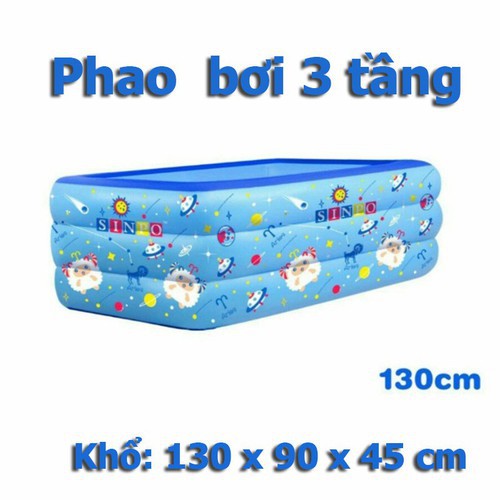 Bể bơi 1m3 cho bé có chống trượt - Bể bơi 3 tầng