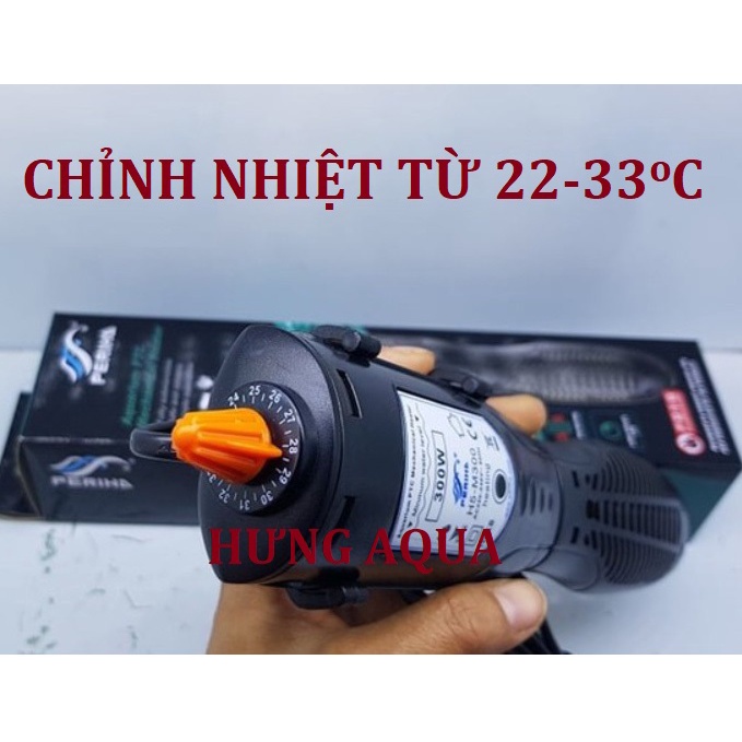 Sưởi bể cá, sưởi hồ cá, máy sưởi bể cá PERIHA H5-M &amp; H8-M50/100/200/300/500 cao cấp, sưởi chống cháy nổ cho bể 20 - 350L