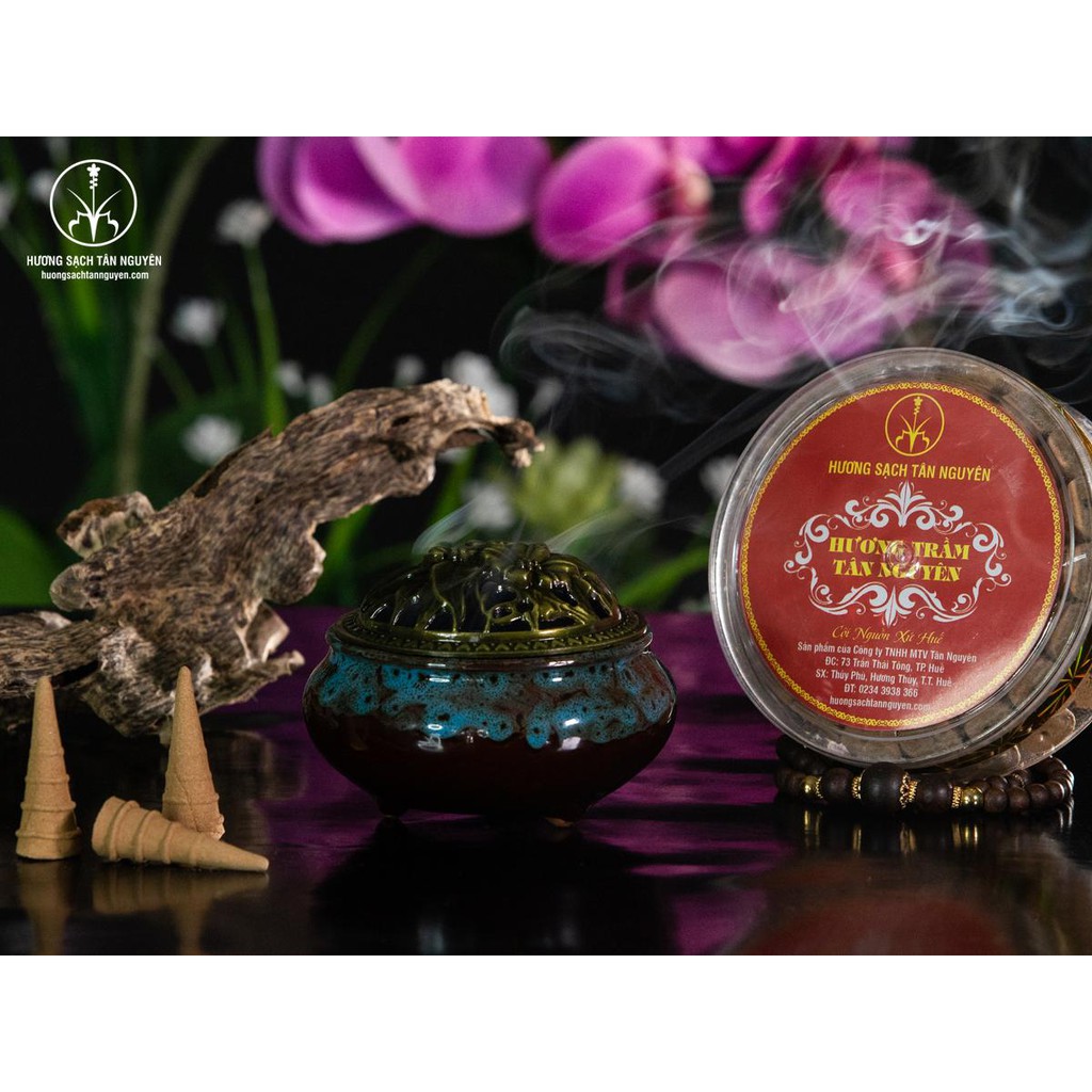 Nhang nụ trầm hương Tân Nguyên, trầm hương xông nhà nguyên chất an toàn sức khỏe túi 1kg