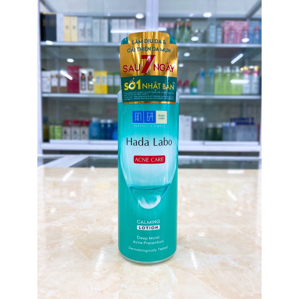 Dung Dịch Hada Labo Dưỡng Ẩm Cho Da Mụn Và Nhạy Cảm 170ml Acne Care Calming Lotion Chính Hãng Công Ty