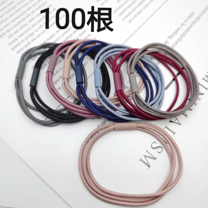 Thun cột tóc các loại ( thun tốt )( gói 20 chiếc )
