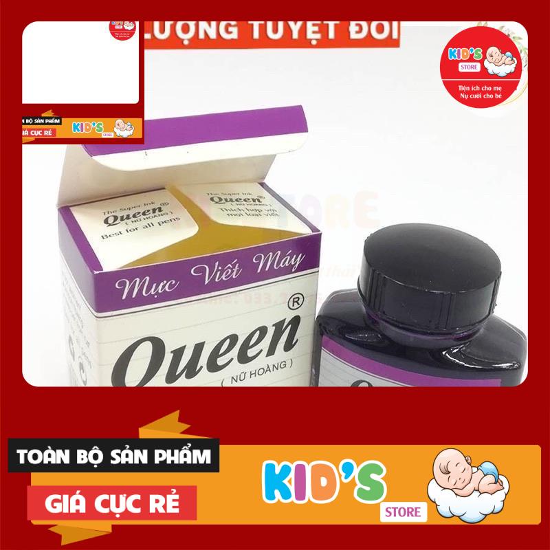 Mực Queen 3 màu tím/xanh/ đen/ Queen the super ink 30ml
