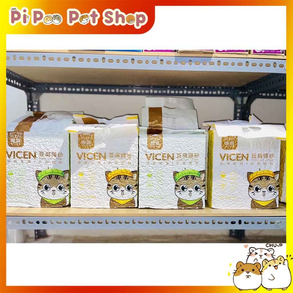 CÁT ĐẬU NÀNH VICEN TOFU CAT LITTER 6L, CÁT VỆ SINH CHO MÈO KHỬ MÙI, KHÔNG BỤI, VÓN TỐT