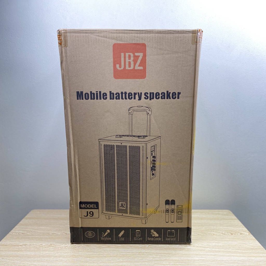 Loa karaoke bluetooth JBZ J9 tặng 2 micro không dây