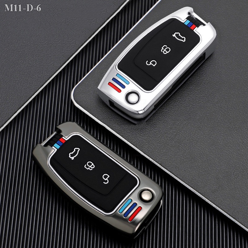 Vỏ ốp khoá xe hơi - Bọc chìa ô tô Ford Ecosport 2015, Fiesta, Focus Remote 3 Nút - M11-D6