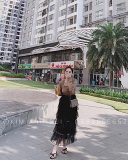 Chân váy ren tầng (kèm ảnh thật )