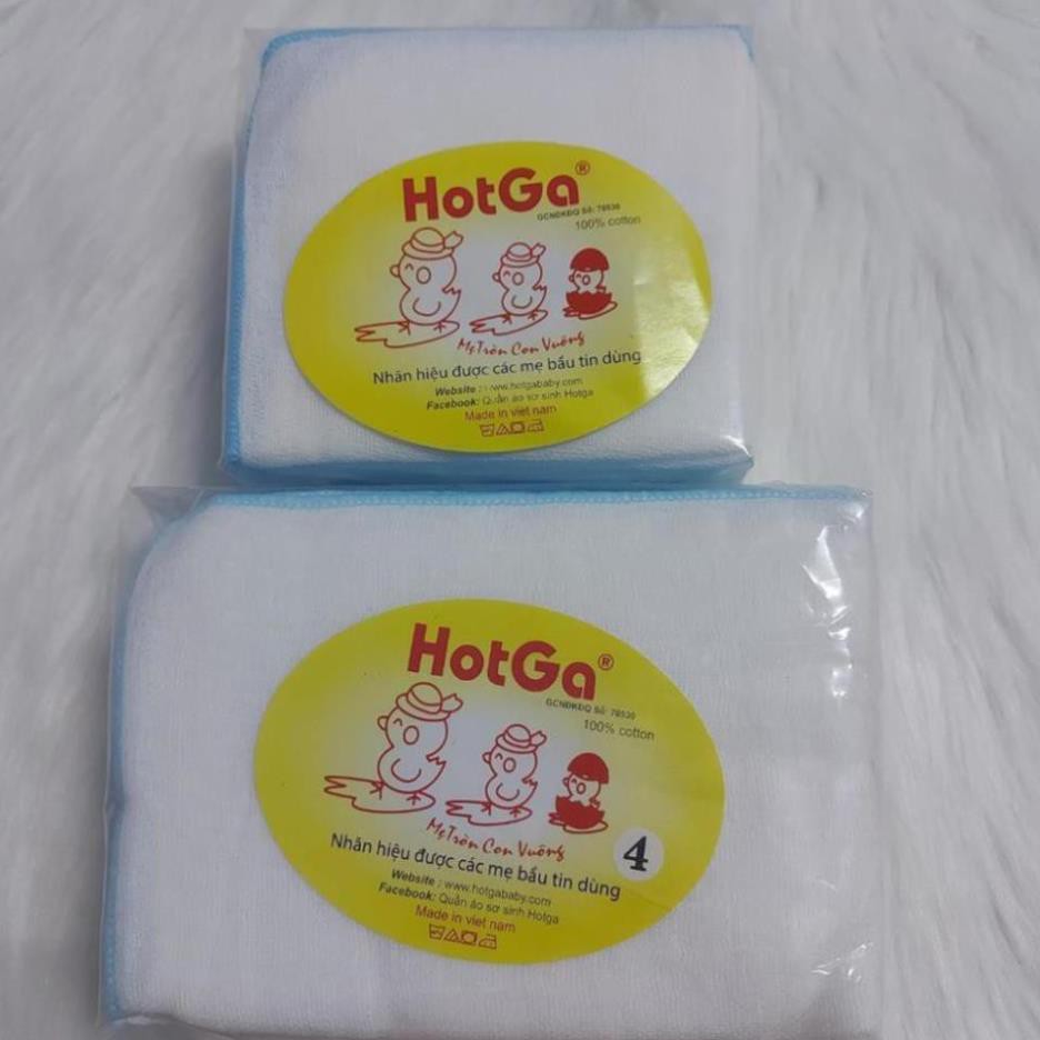 Combo 10 khăn sữa 4 lớp Hotga cho bé sơ sinh