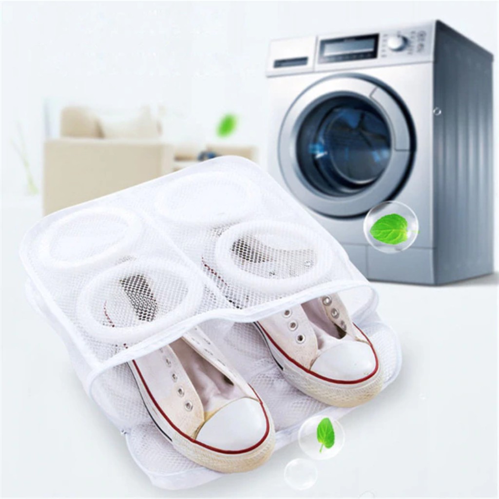 Túi giặt giày hình vuông bền đẹp, dễ dàng giặt máy, bảo vệ tốt cho đôi giày của bạn
