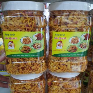 1kg khô gà sấy bơ tỏi/2 hũ loại 1