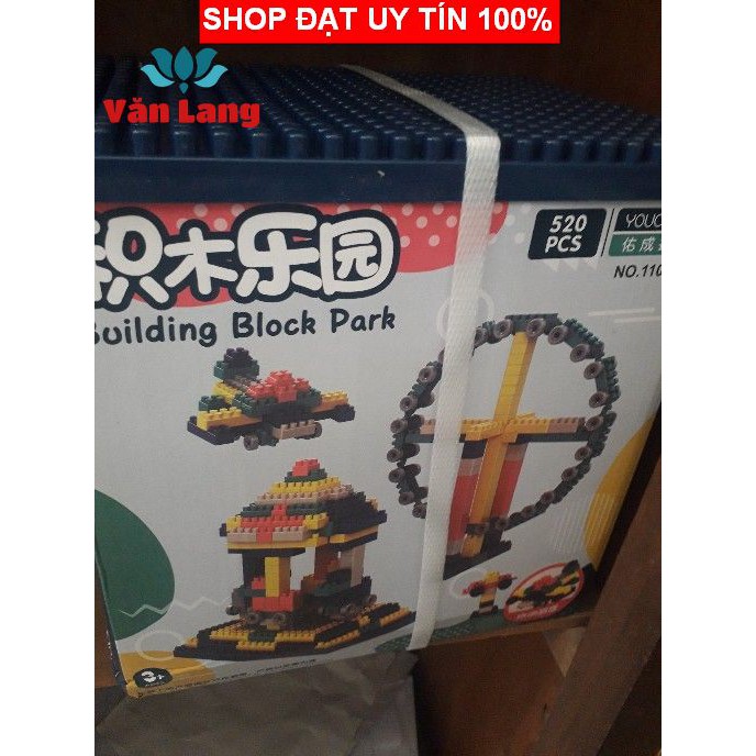 Bộ Lego xếp hình thông minh 520 chi tiết cho bé tha hồ sáng tạo, đồ chơi thông minh cho bé