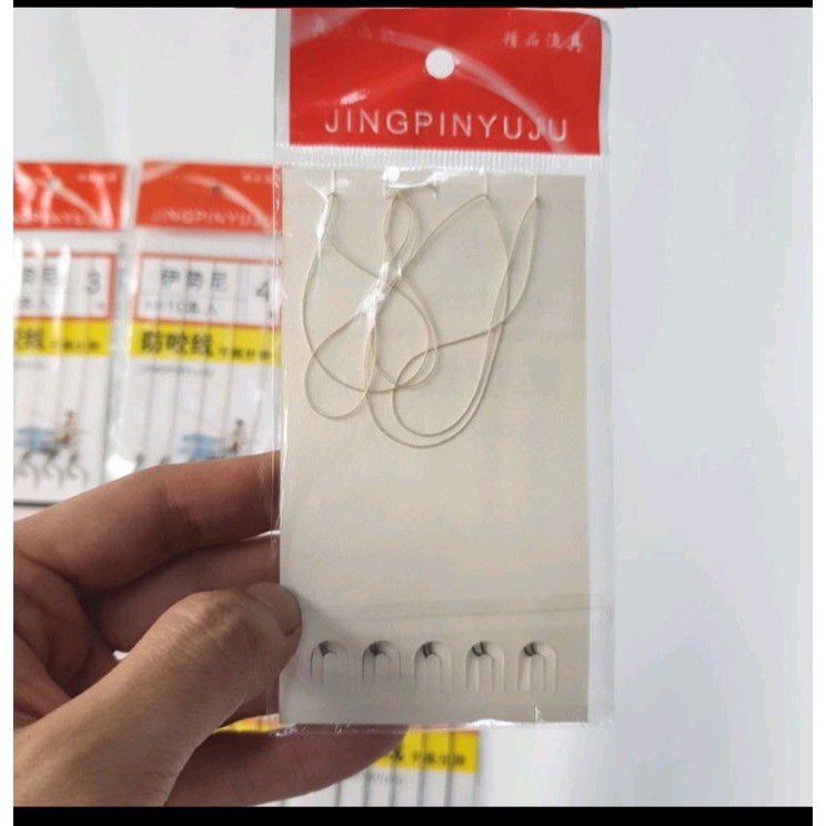 Lưỡi câu cá, vỉ móc câu đơn đã buộc sẵn dây nhiều cỡ lưỡi to nhỏ tùy chọn tiện sử dụng khi câu cá