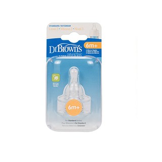 Núm ty Dr Brown's (cổ hẹp/vỉ 2 chiếc) mới