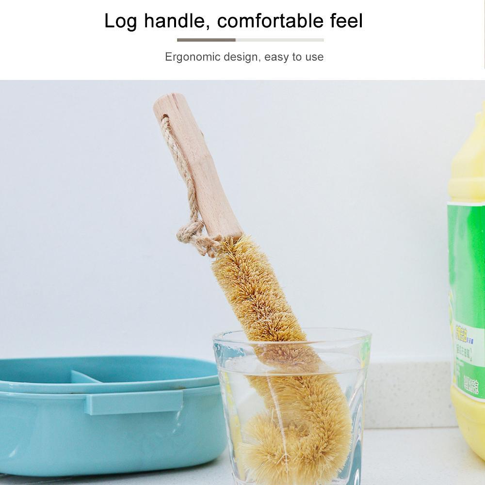 Cọ Vệ Sinh Cốc Bằng Gỗ Sồi Kích Thước Nhỏ Gọn Tiện Lợi