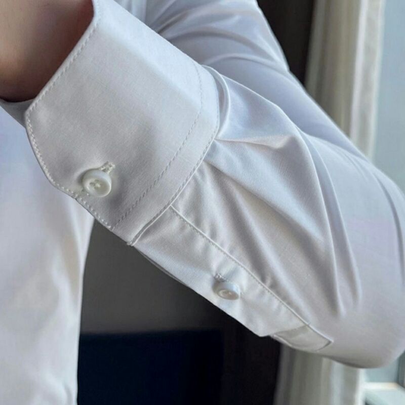 Áo Sơ Mi Nam Dài Tay Basic Trơn,Áo Sơ Mi Công Sở ,form thoải mái ,chất vải lụa cao cấp chống nhăn - SM14