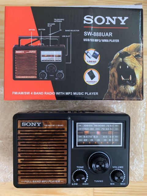 Máy cassette Radio Sony SW-701UAR nghe fm mọi lúc mọi nơi mà k cần ở gần nguồn điện lưới - kie99 - kie99 - kie