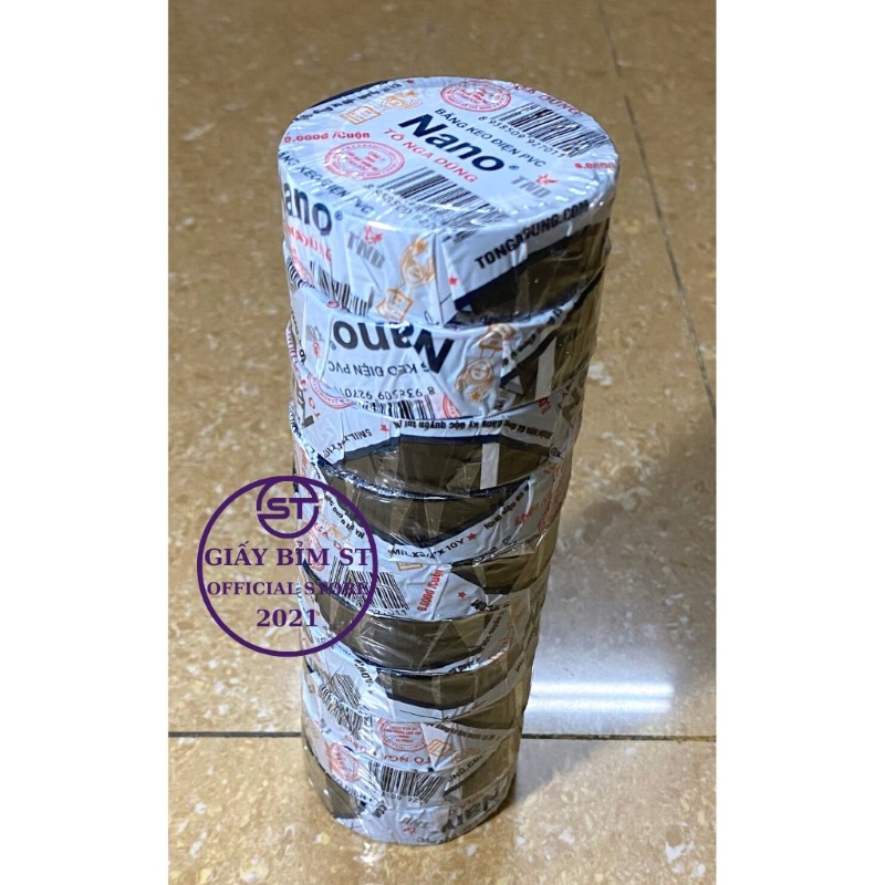 10 cuộn Băng Dính Điện NANO Tô Nga Dũng Siêu Dai hàng chuẩn