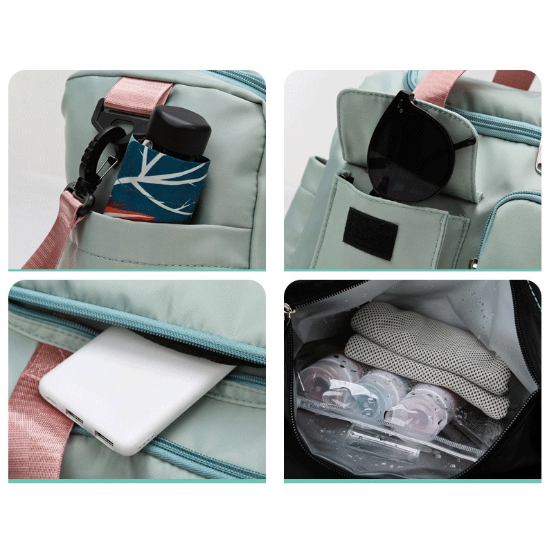 CAO CẤP] Túi du lịch thời trang chống nước có nhiều ngăn size lớn chống xước, Túi xách tích hợp với vali kéo