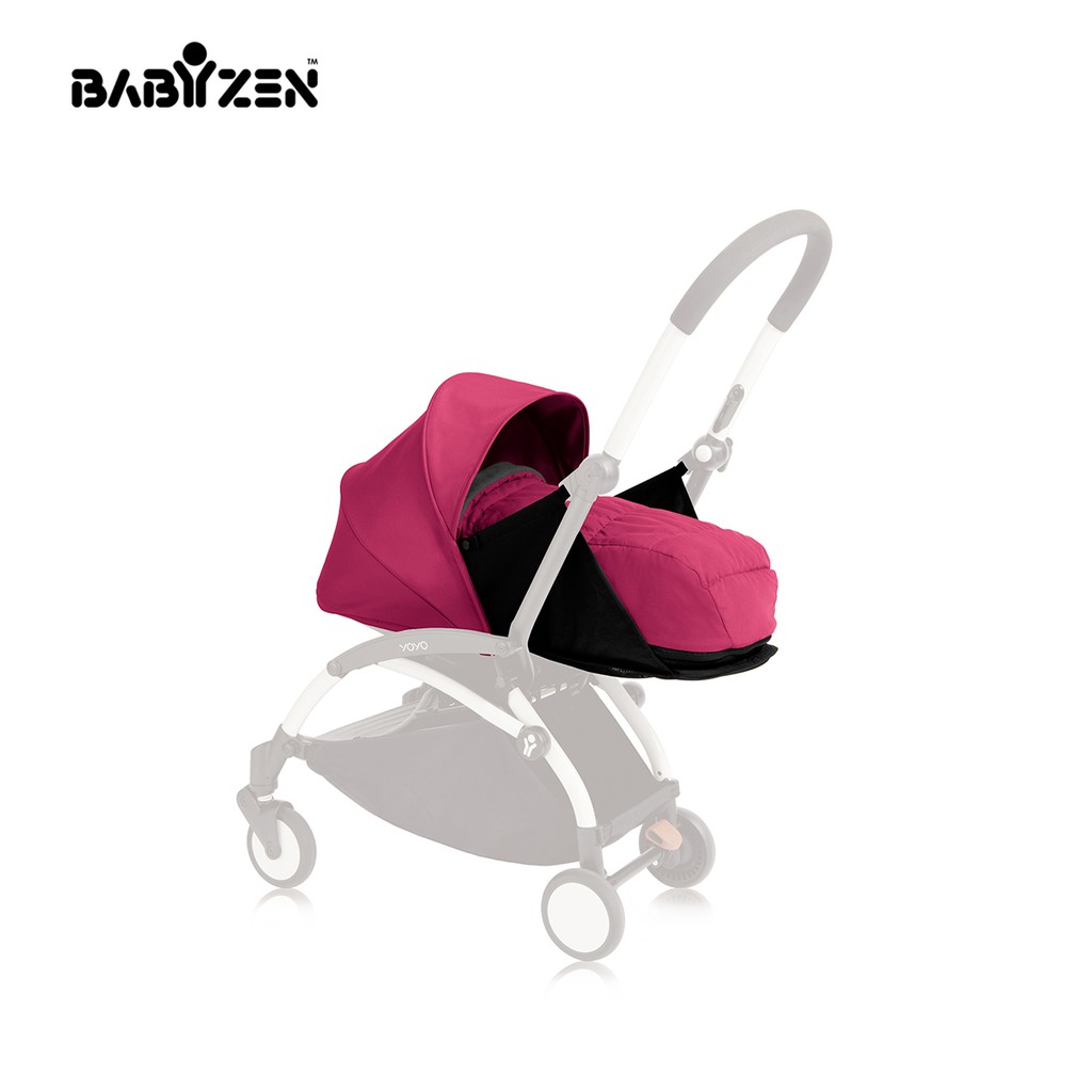 Bộ màn chụp và đệm xe đẩy BABYZEN YOYO 0+ Hồng Sen