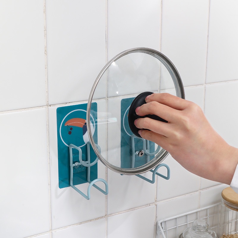 Móc Treo Đồ Dán Tường Không Để Lại Dấu Vết Họa Tiết Hoạt Hình Dành Cho Nhà Bếp