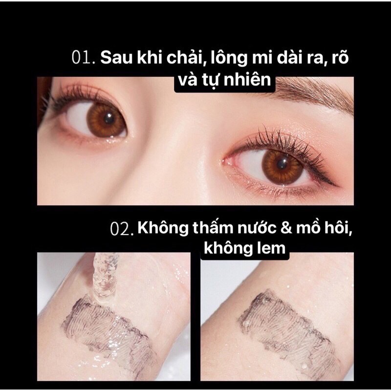 (SẴN SLL)Mascara Hope Smile đầu mảnh chuốt mi tự nhiên