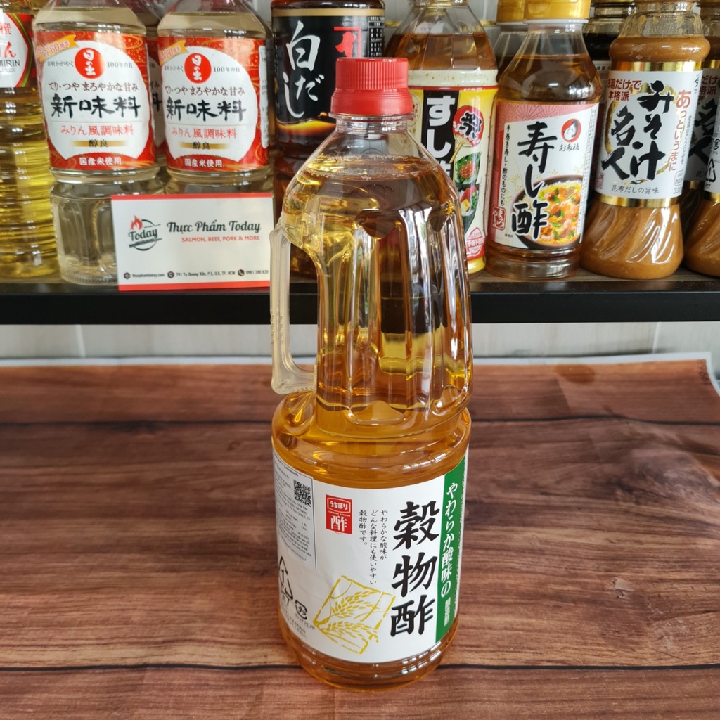 Giấm Nhật Bản Nguyên Chất Yawaraka Sanmi No Kokumotsu Su {Uchibori} 1.8L